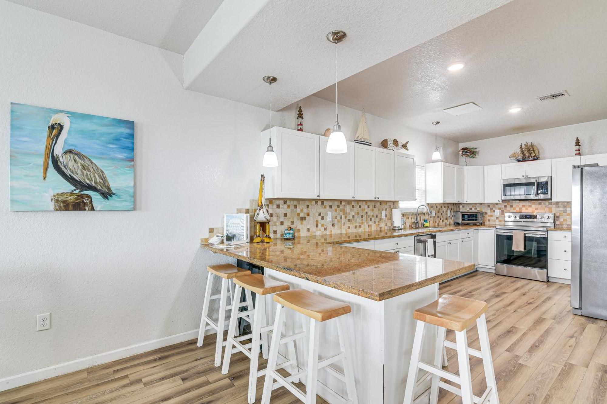 Beachfront Texas Retreat - 2 Decks, Patio And Views! Серфсайд-Бич Экстерьер фото